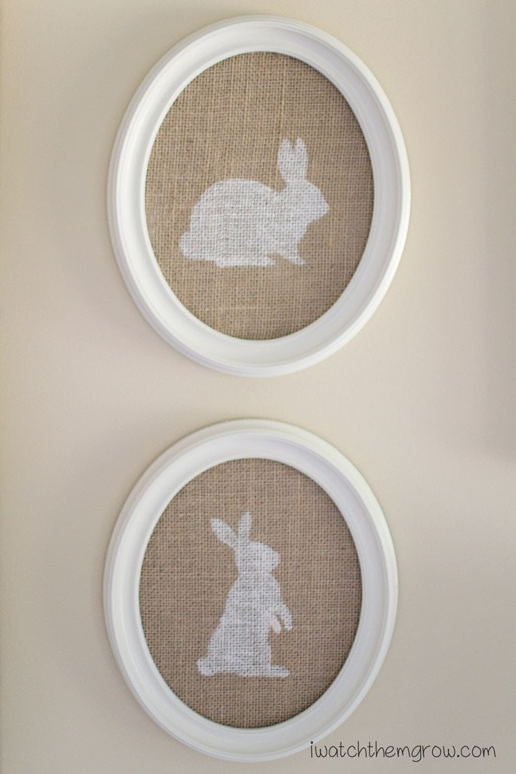 Burlap Bunny Wall Decor