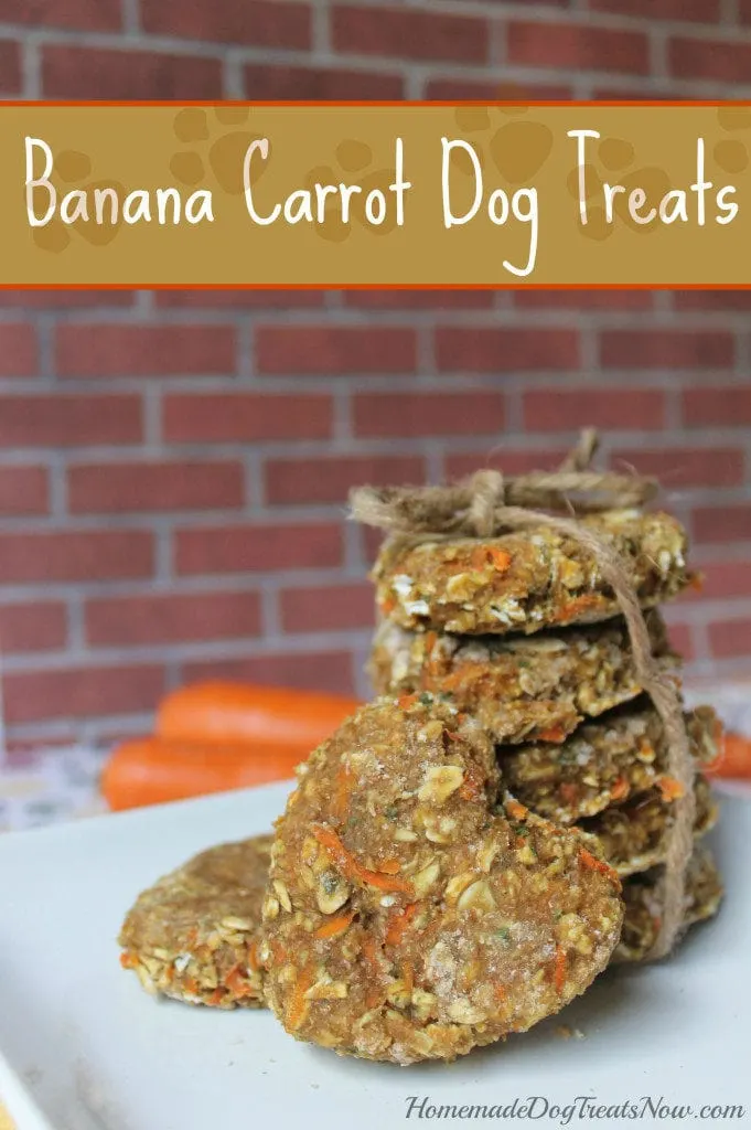 banana carrot healthy homemade dog treats