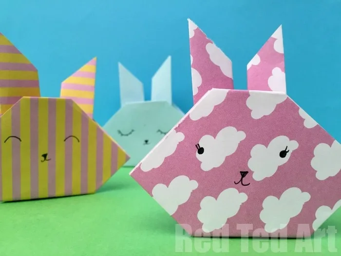 easy origami bunny craft for kids