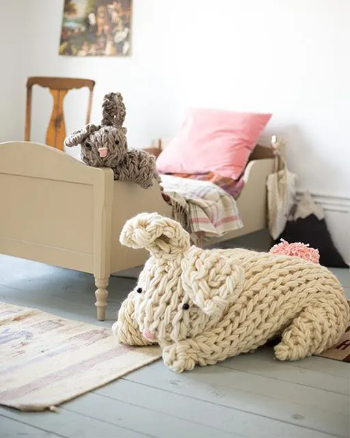 giant crochet bunny