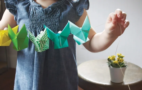 DIY Origami Bunny Garland