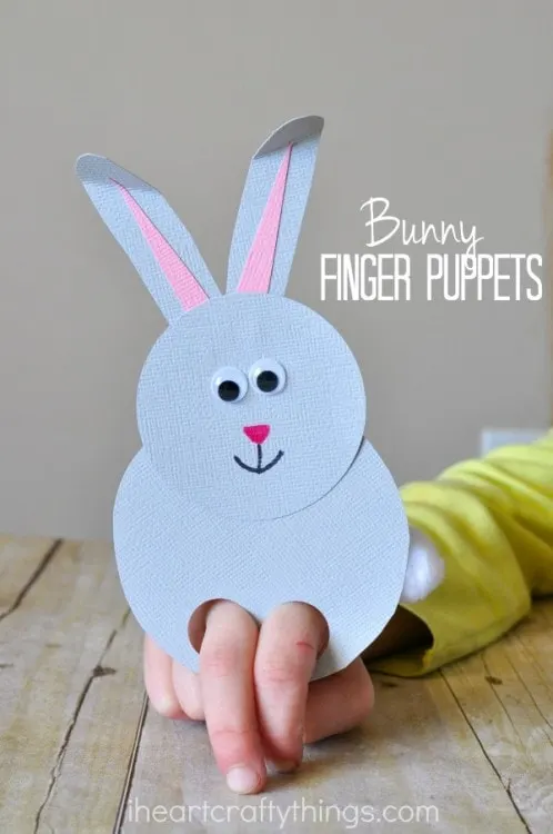 bunny finger puppet craft
