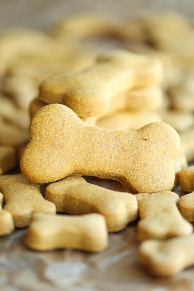 homemade peanut butter dog treats