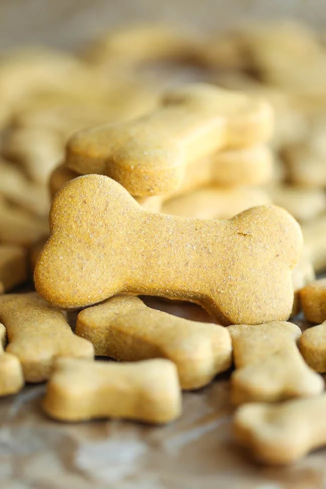 homemade peanut butter dog treats