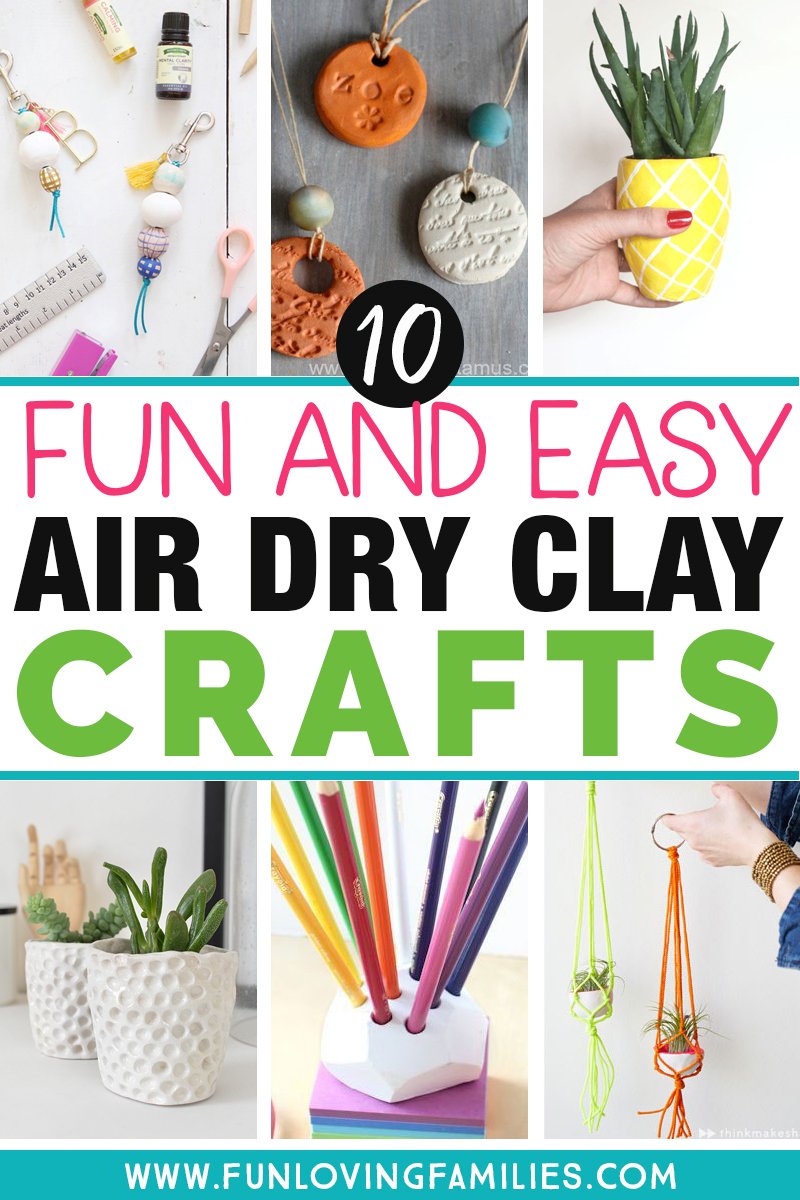 Happy Rainbow Air Dry Clay Craft