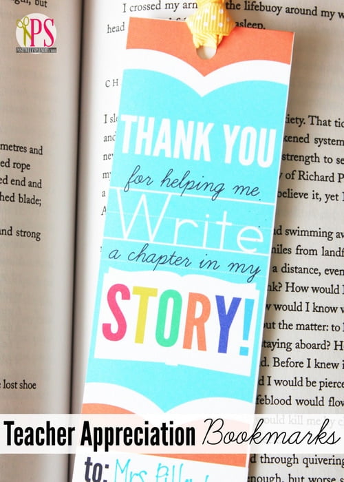 printable bookmarks for teacher appreciation. Gift idea for Teacher Appreciation Week. This site has some great teacher gift ideas.
