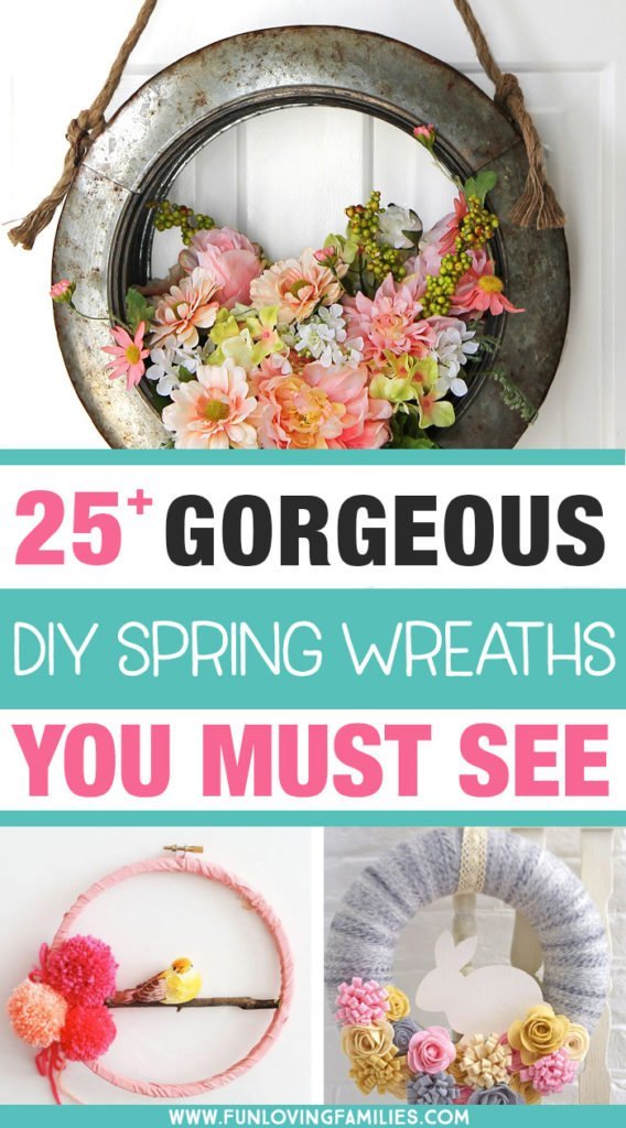 DIY farmhouse spring wreath and more styles to make yourself