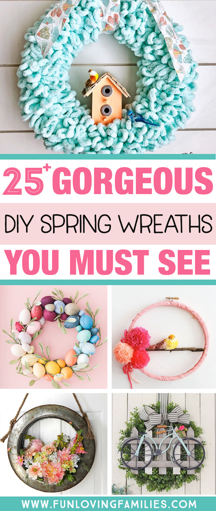 variety of spring wreaths you can make
