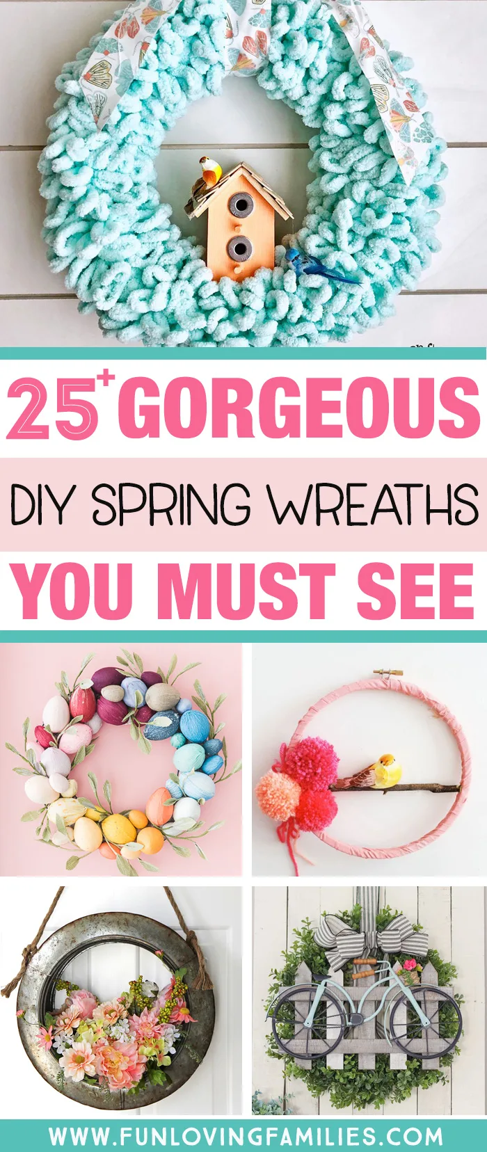variety of spring wreaths you can make