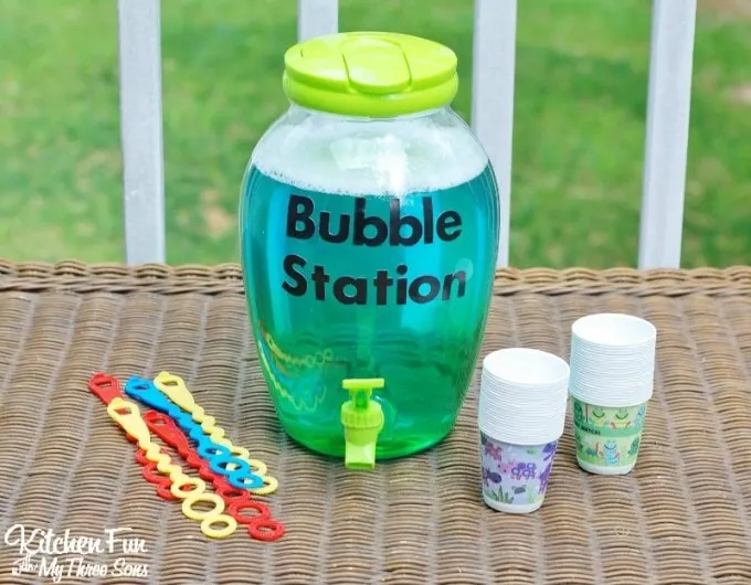 bubble station for kids