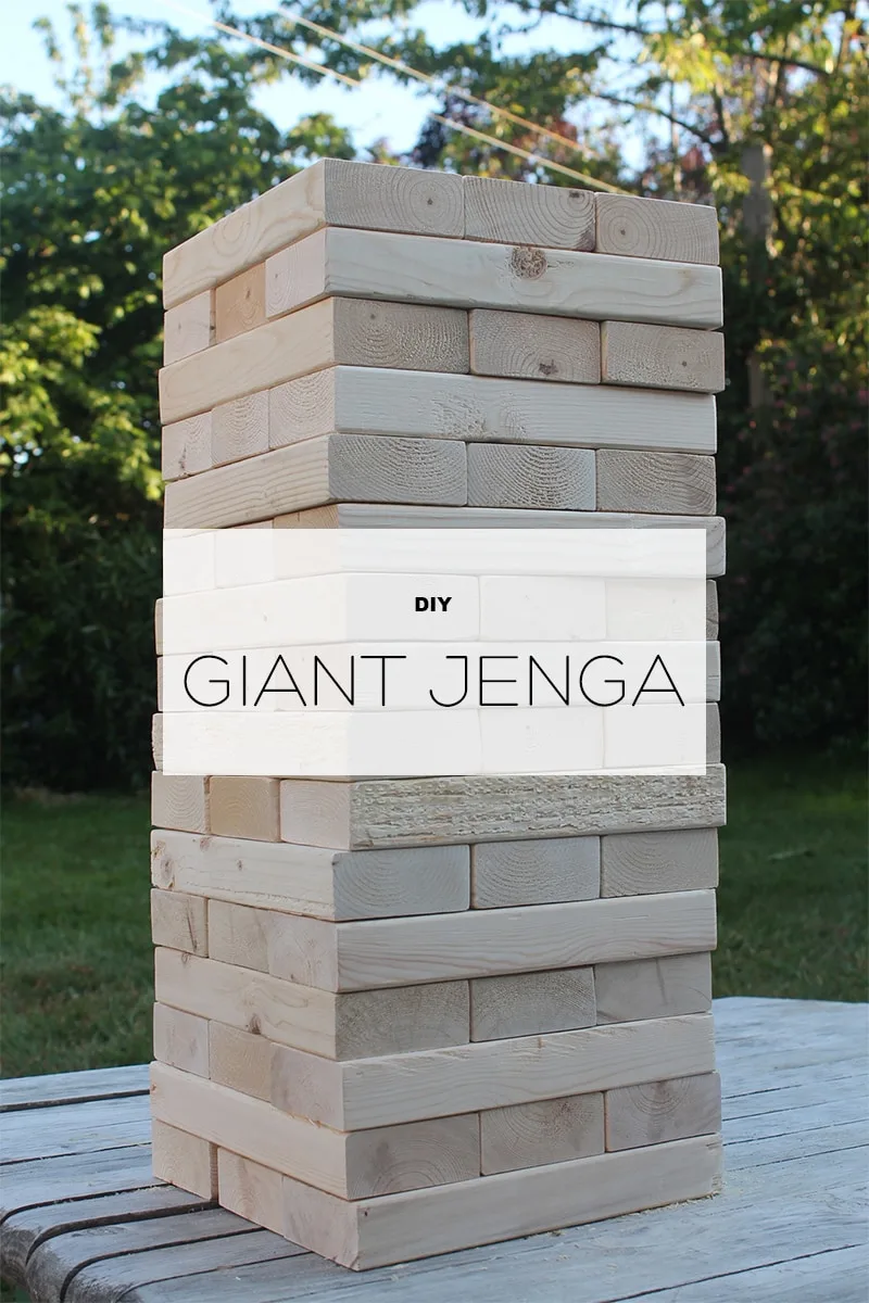DIY Giant Jenga game