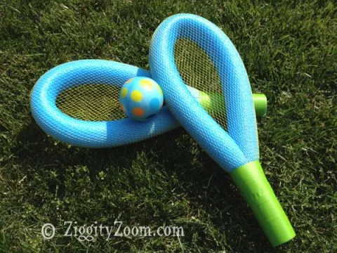 pool noodle racket game