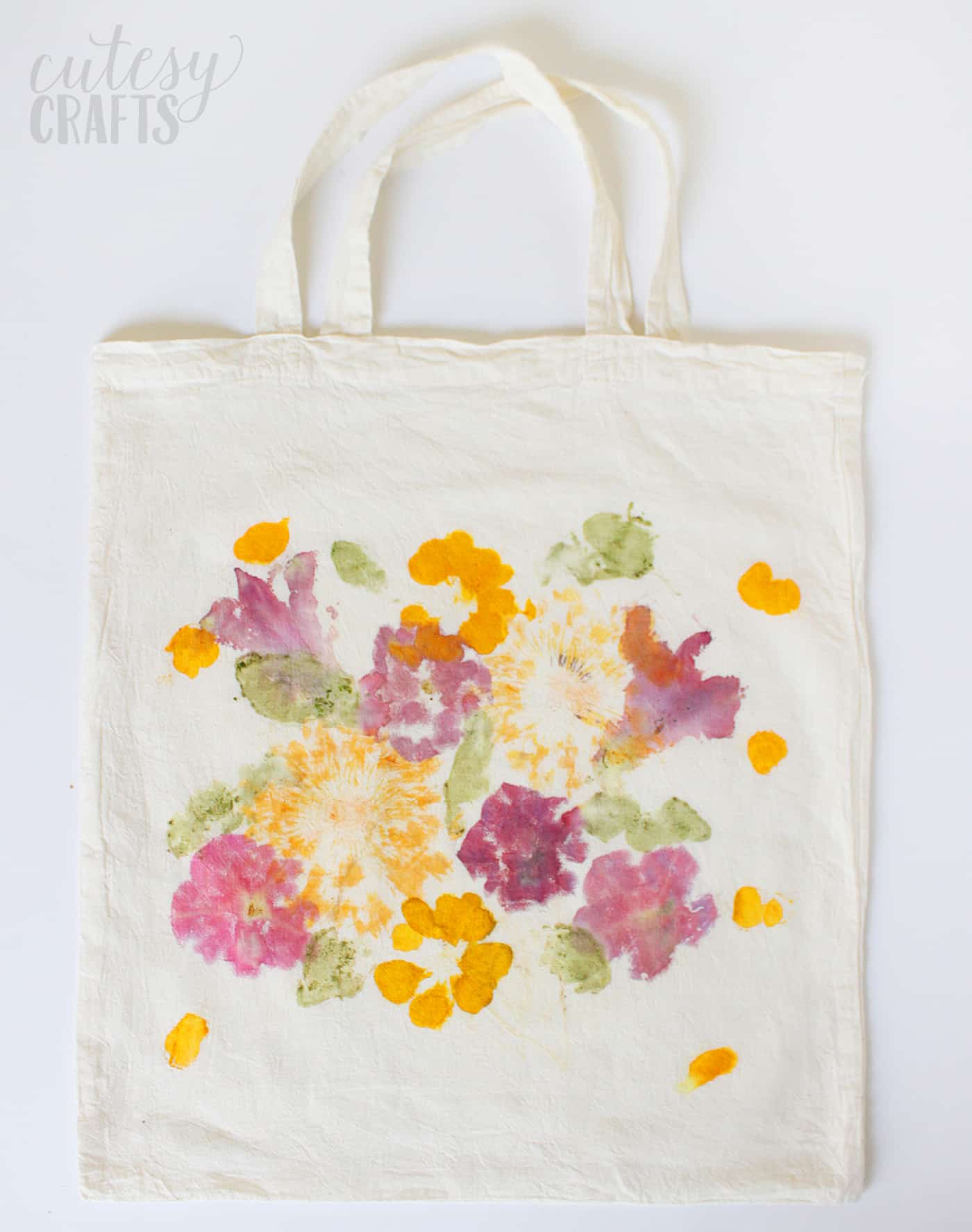 Pounded Flower Tote Bag for Mother’s Day