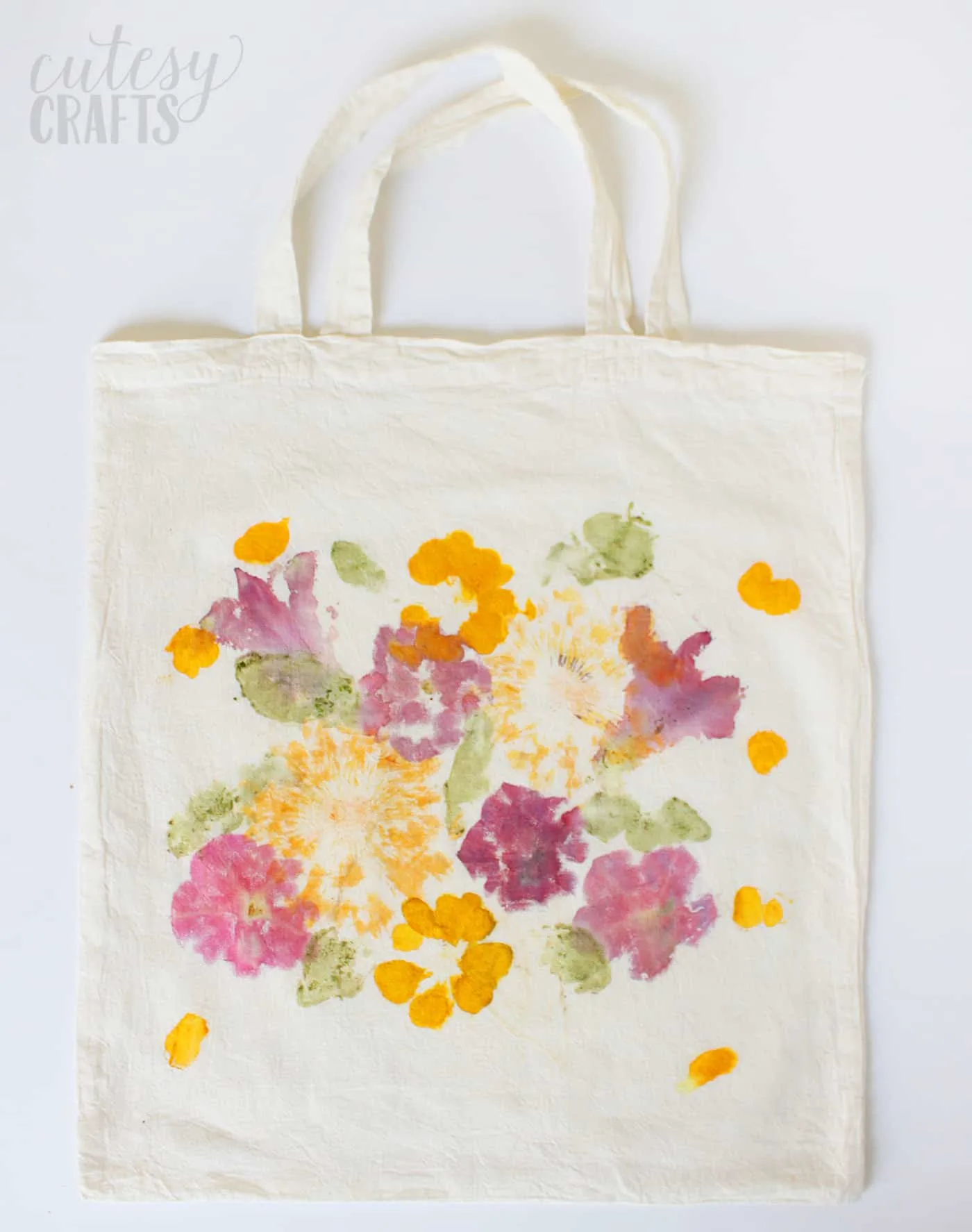 Pounded Flower Tote Bag for Mother’s Day