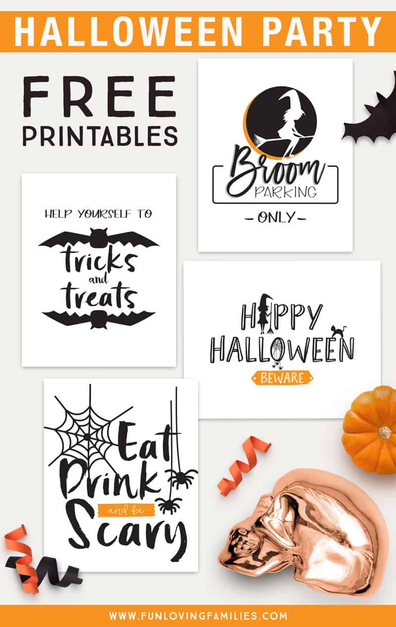 Free Halloween Party Printables - Fun Loving Families