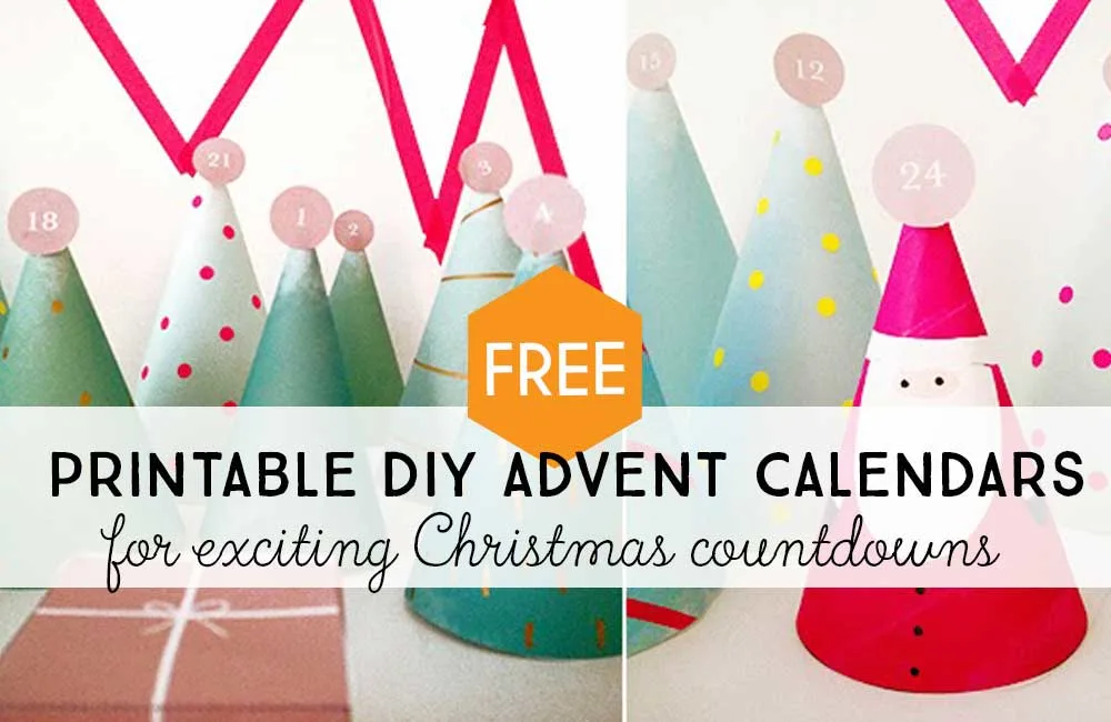 Quick and easy DIY printable advent calendar ideas for the best Christmas countdowns with your kids. 