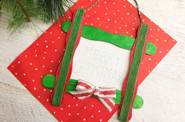 Craft Stick Ornament Frame