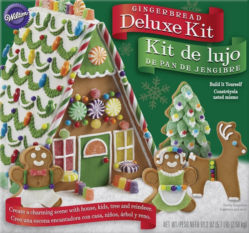 No need to spend time rolling and baking gingerbread. Just pick up one of these gingerbread house making kits.