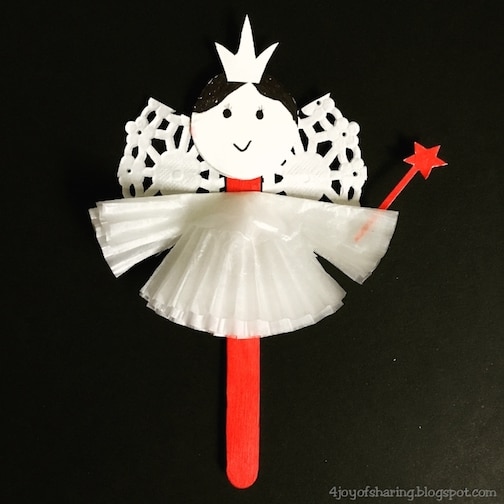 Popsicle Stick Fairy Ornament