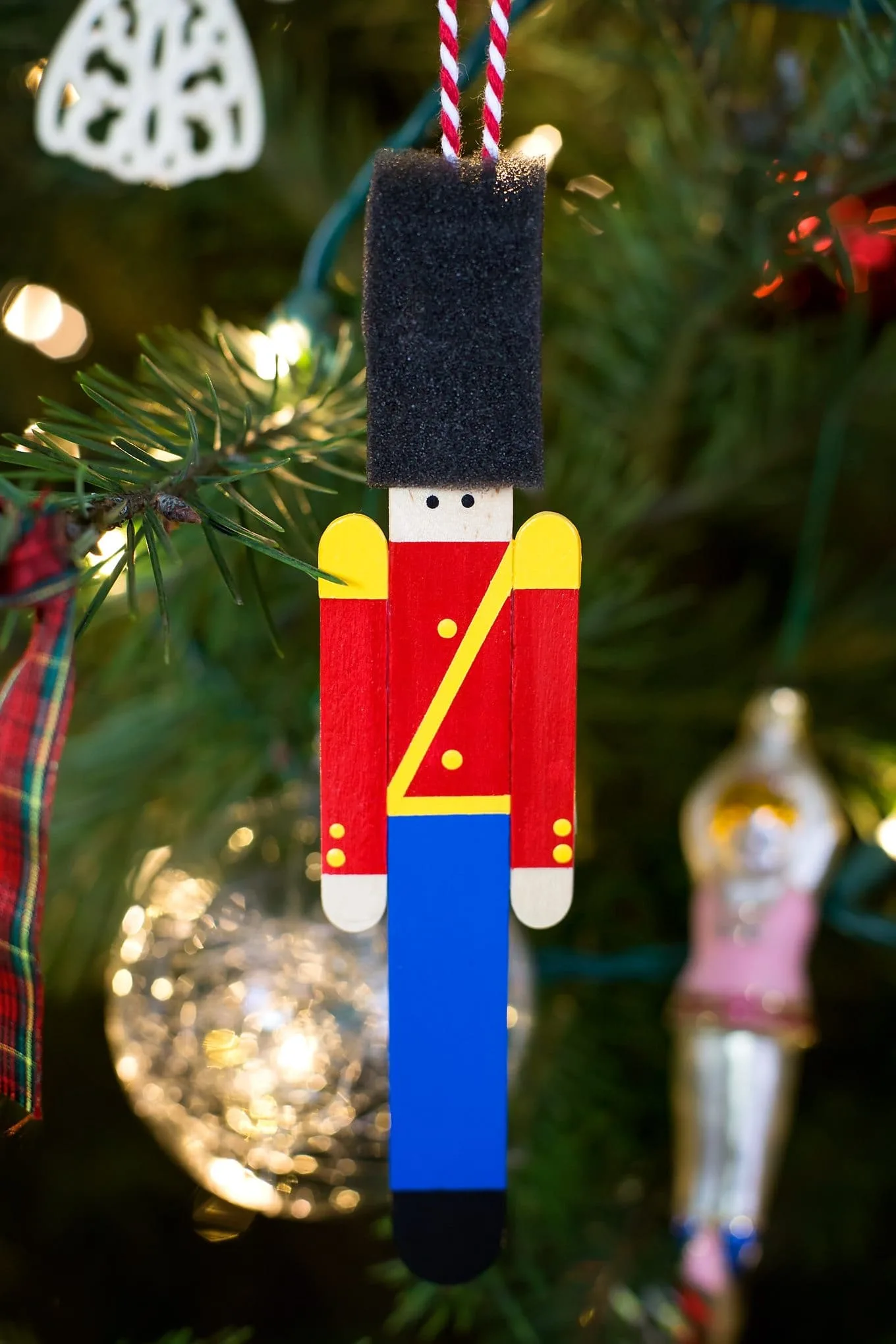 Popsicle Stick Toy Soldier Ornament