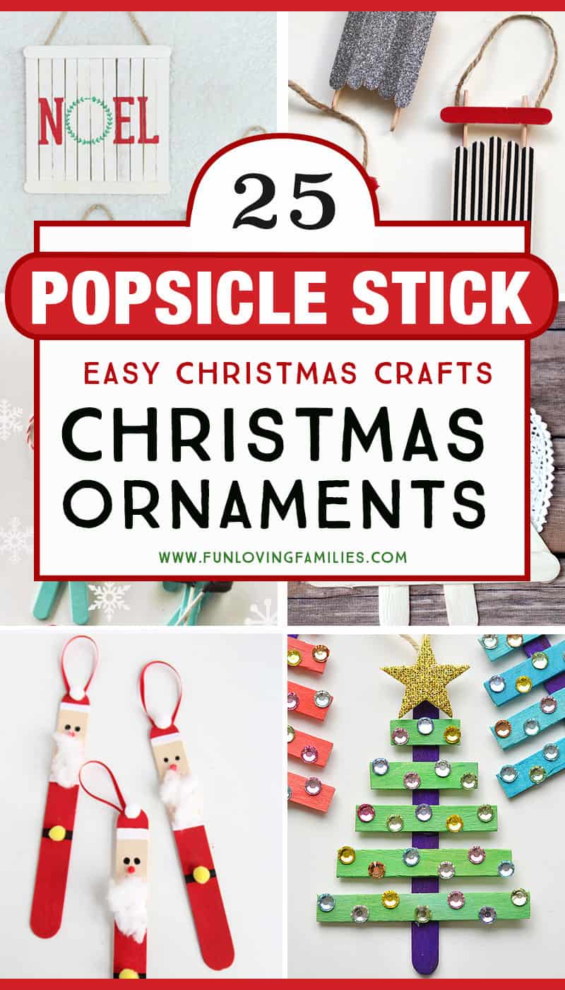 popsicle stick Christmas craft ornaments