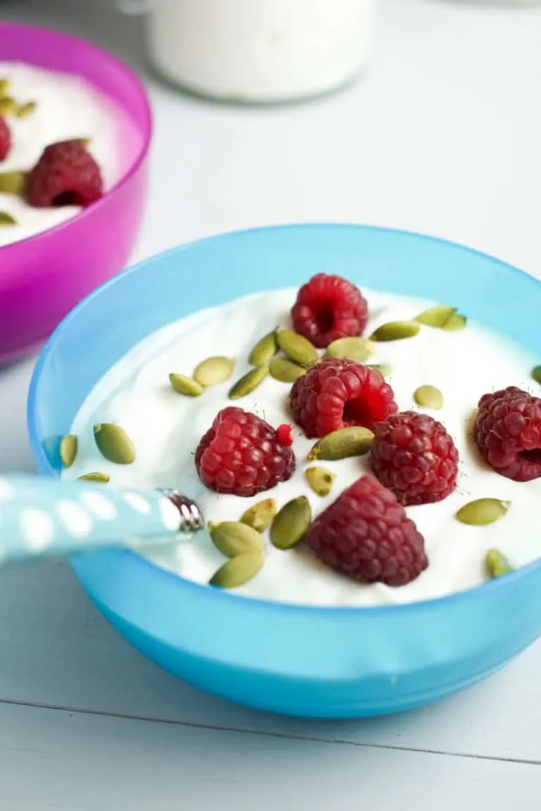 instant pot yogurt in a bowl