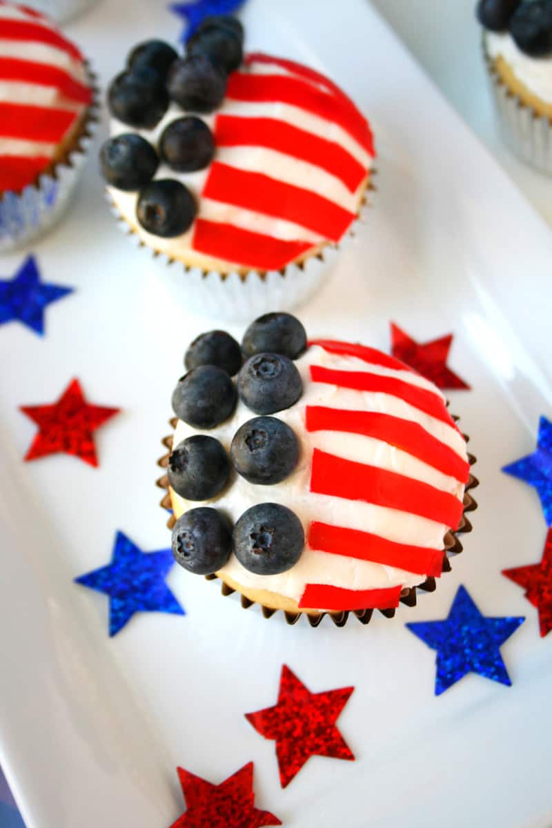 American Flag Cupcakes