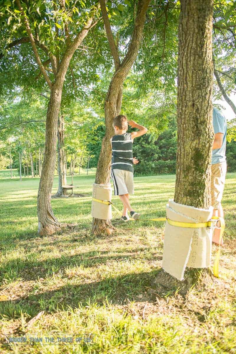 DIY Backyard Tightrope