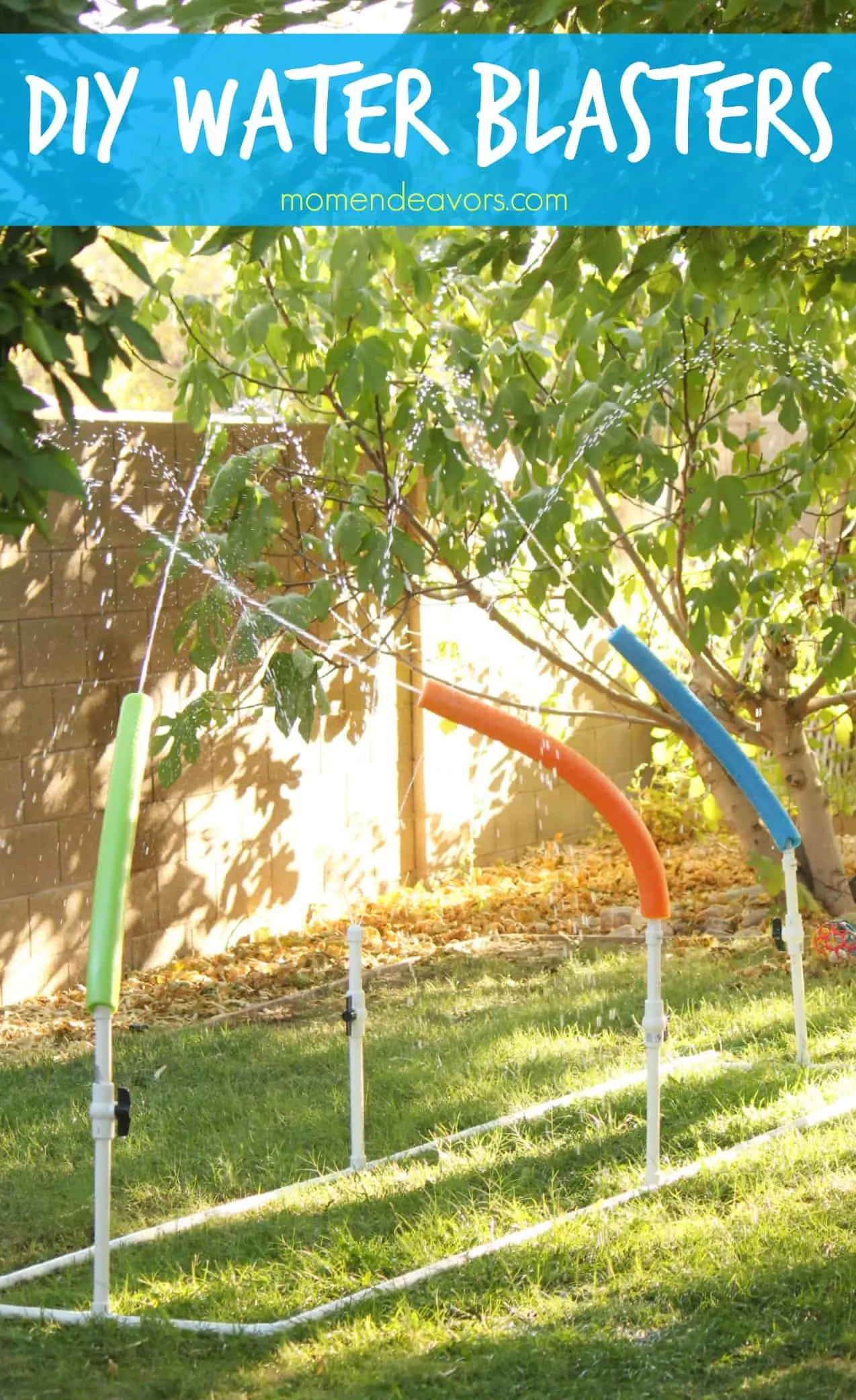 Kids will love running through the sprinklers or having water fights with this DIY Water Blasters tutorial (via Mom Endeavors). Part of a roundup of amazing DIY Backyard play ideas.