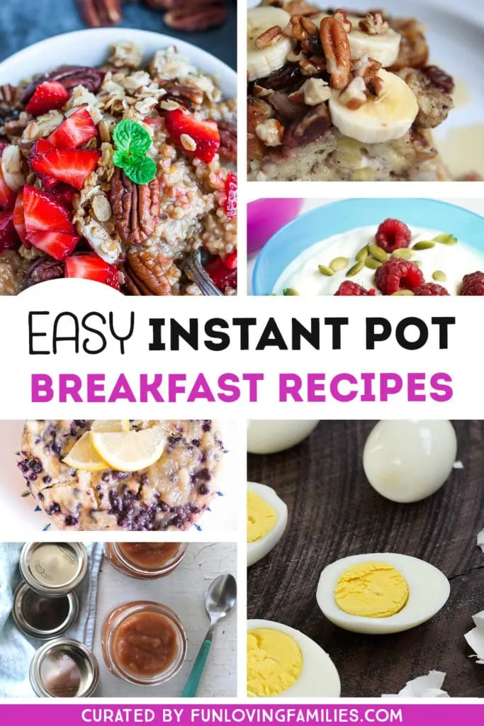 breakfast foods made in Instant Pot pressure cooker