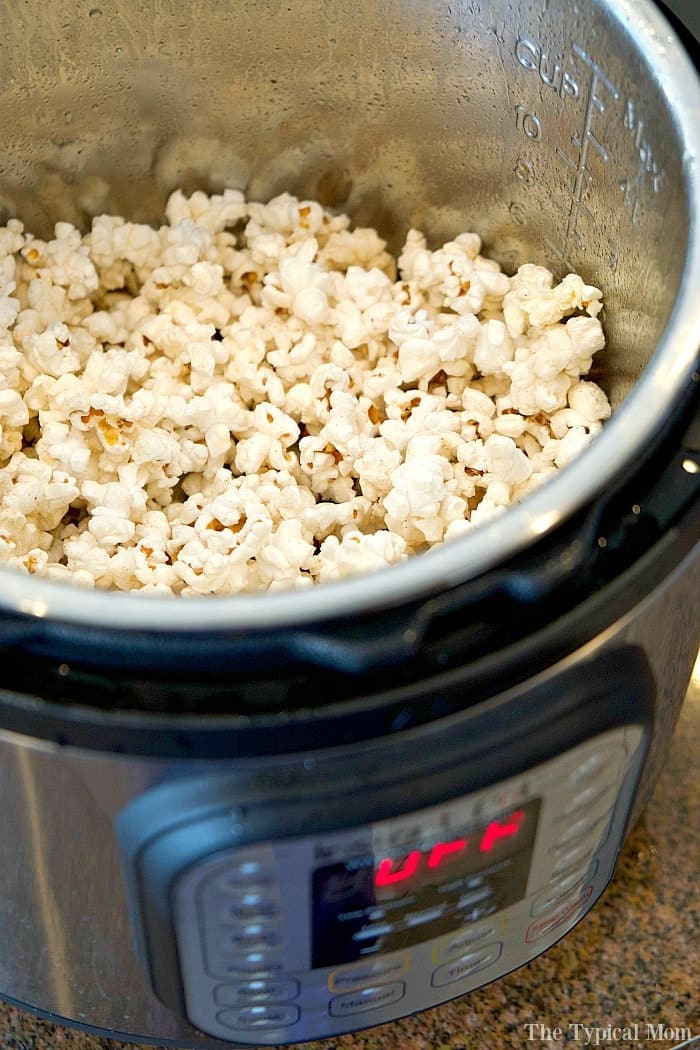 making popcorn in instant pot