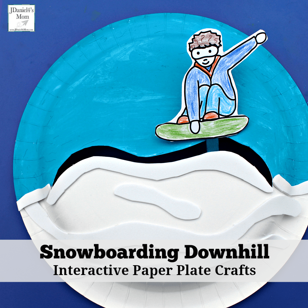 Paper Plate Snowboarder