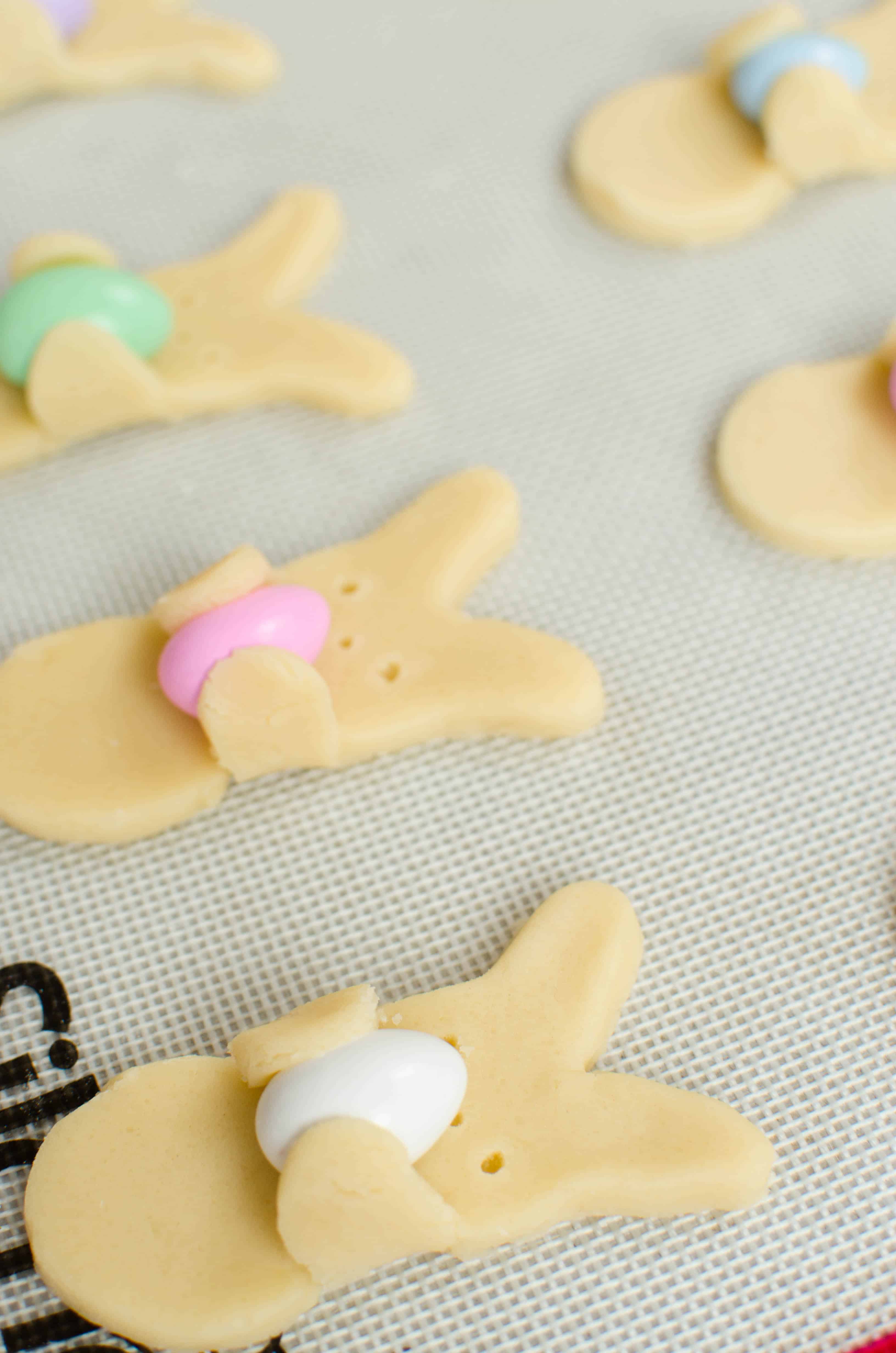 bunny hug cookies before baking