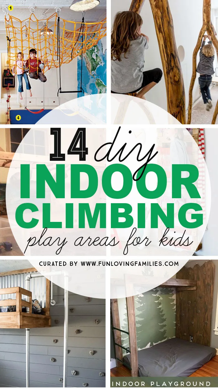 DIY Indoor climbing walls for kids
