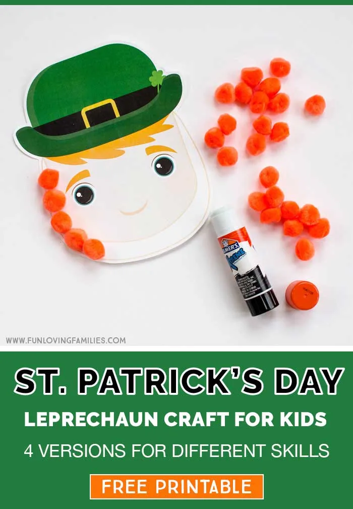 leprechaun template for kids craft