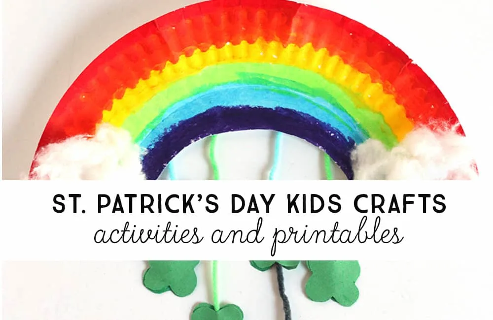 Wonderful list of St. Patrick's day kids craft ideas, for little and big kids to do. 