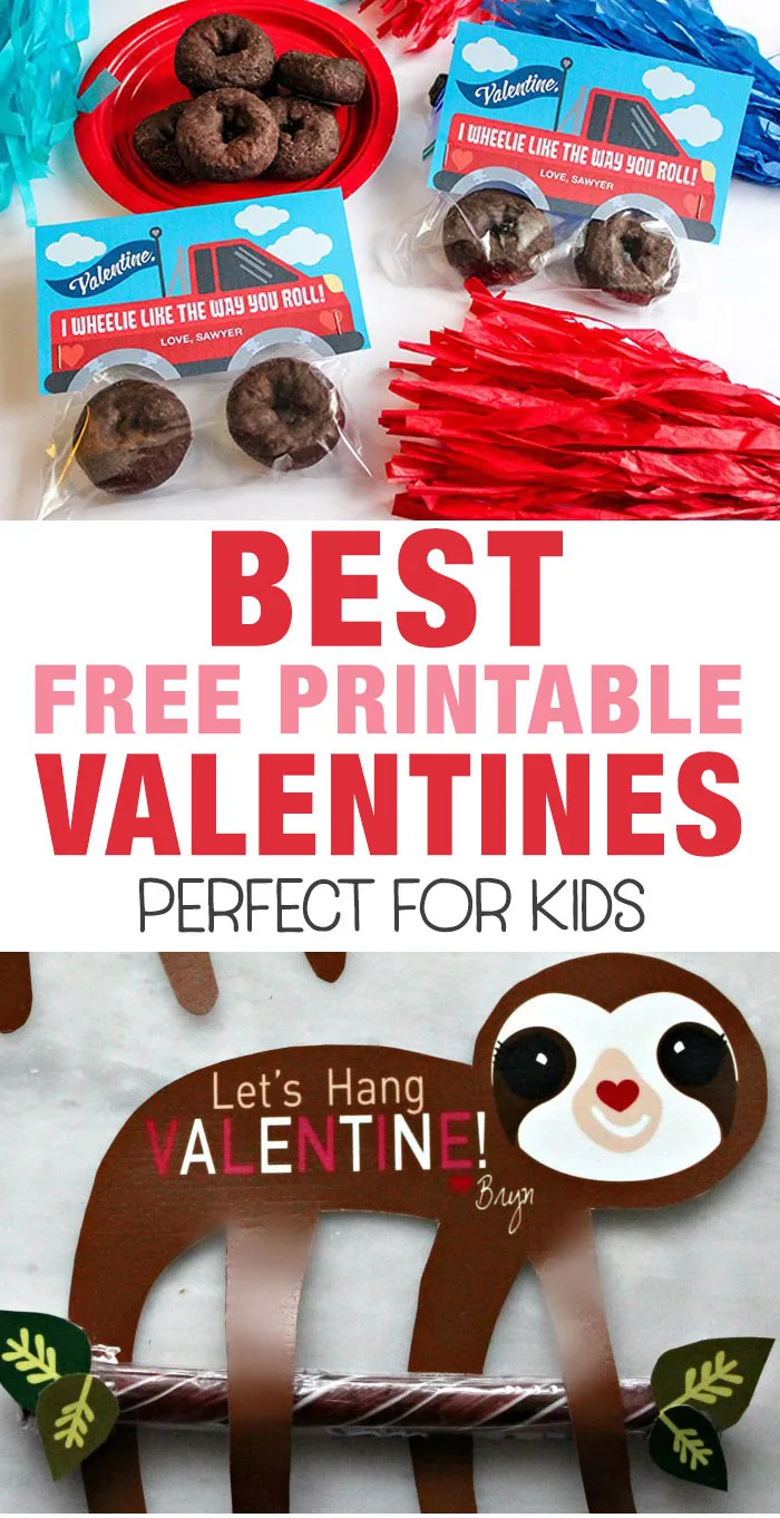 free printable classroom valentines for kids