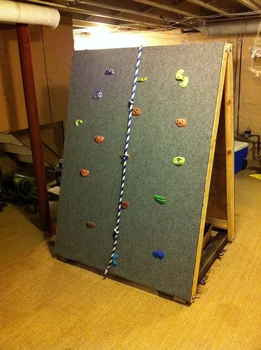 portable indoor climbing wall from See Simplified.