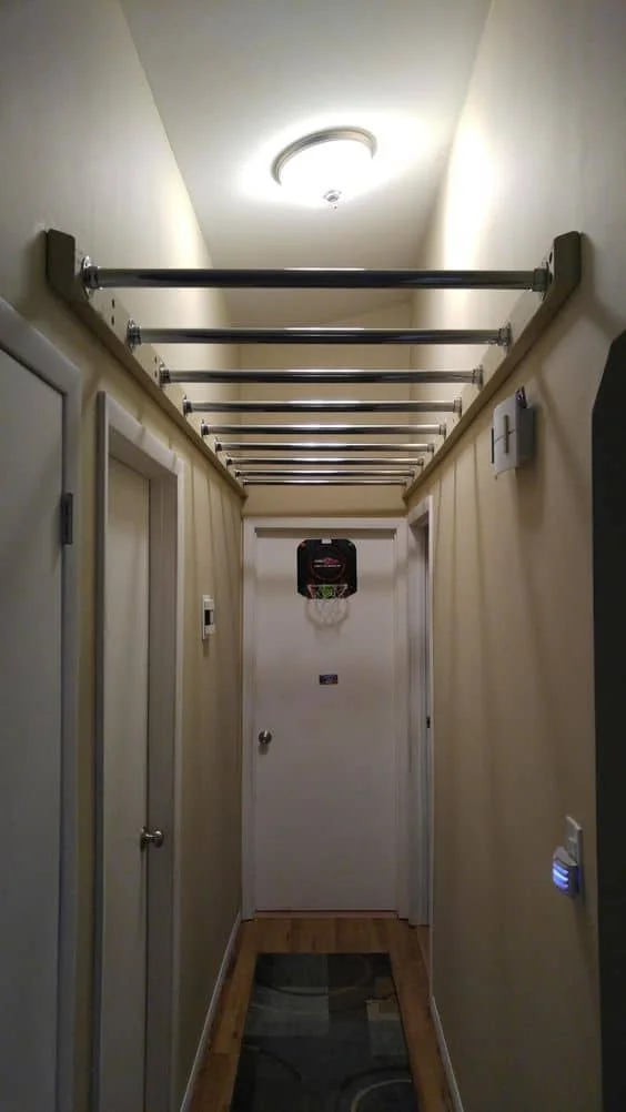 Learn how to add monkey bars to a long hallway from Building for Play
