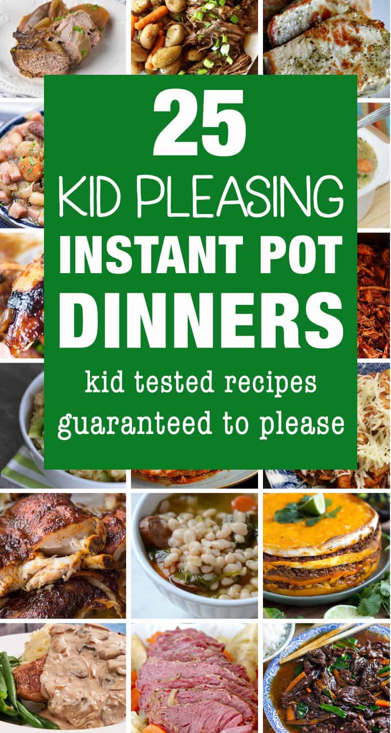 Instant pot recipes that kids like to eat.