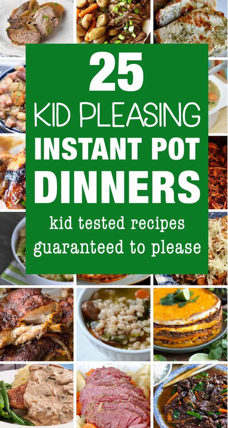 Instant pot recipes that kids like to eat.