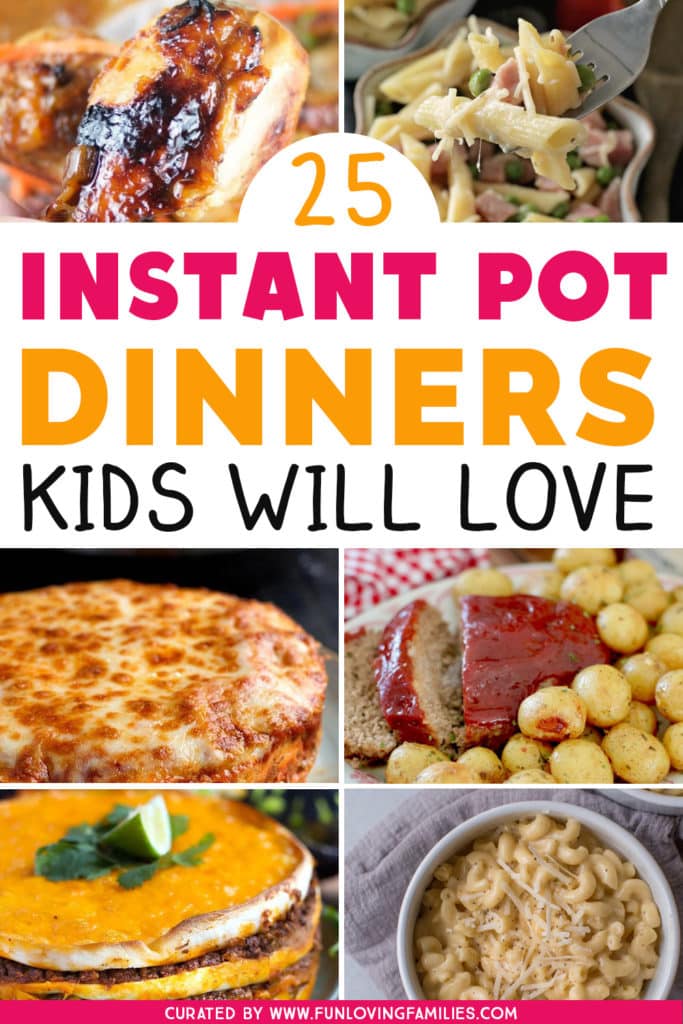 Get some delicious, kid-friendly Instant Pot dinner ideas to help with your meal planning this week. #instantpotrecipes  #dinner #kidfriendlyfood #familydinners 