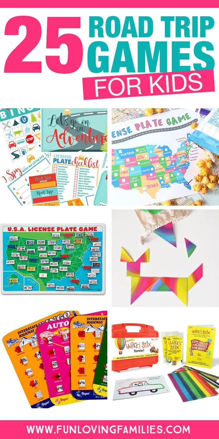 images of road trip games for kids