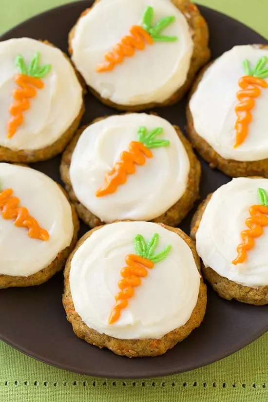 carrot cake cookies for the Easter bunny