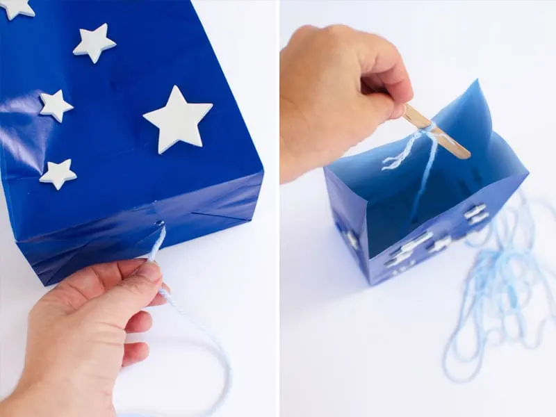 How to make a patriotic paper bag kite