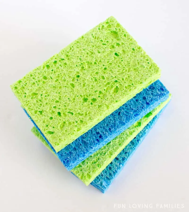 stack of sponges