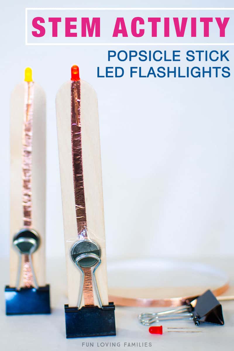 Popsicle Stick LED flashlight 
