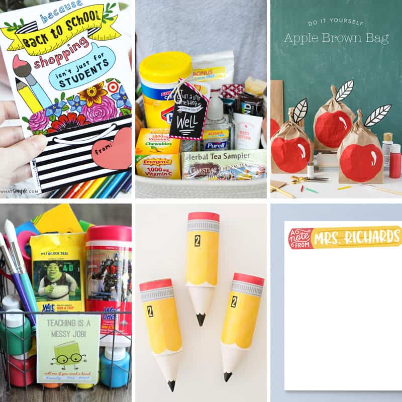 Practical back to school teacher gift ideas that crafty moms will love to give and teachers will love to receive.