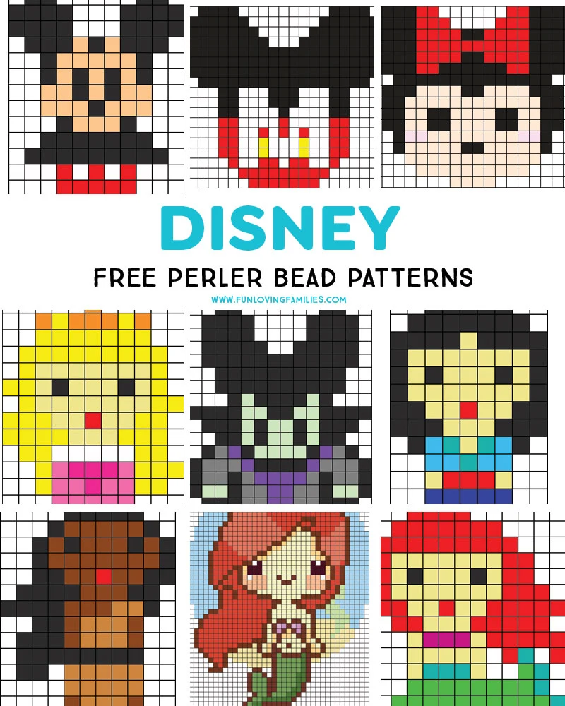 20+ Free Perler Bead Patterns and Craft Ideas - Fun Loving Families For Hama Bead Letter Templates