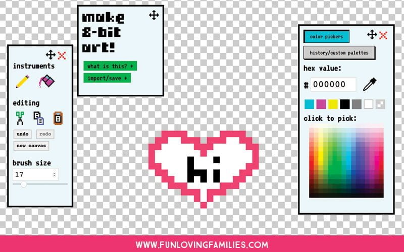 tool for designing your own Perler Bead Patterns